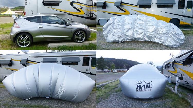 Inflatable Hail Protector For Your Car