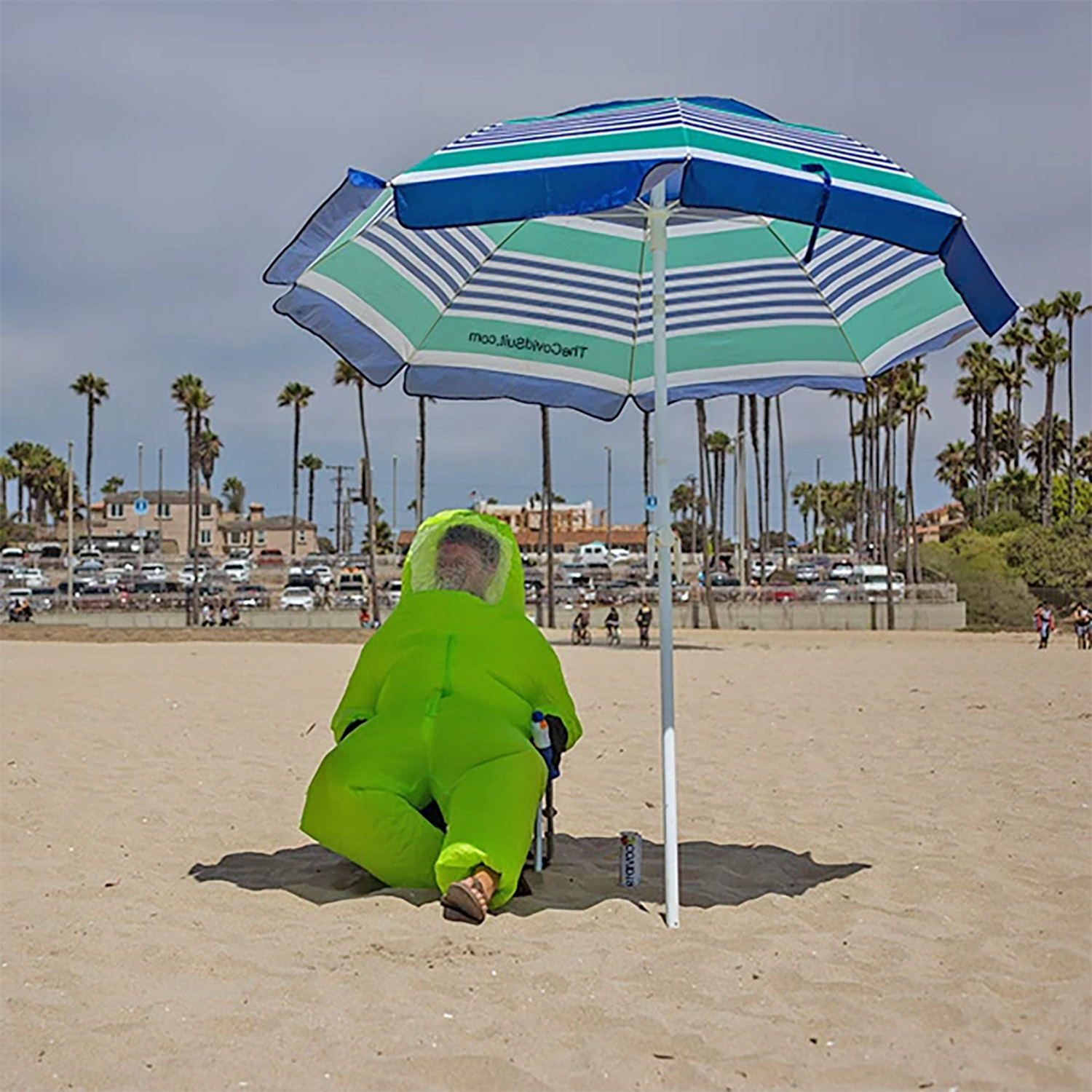 Inflatable Hazmat Suit Halloween Costume