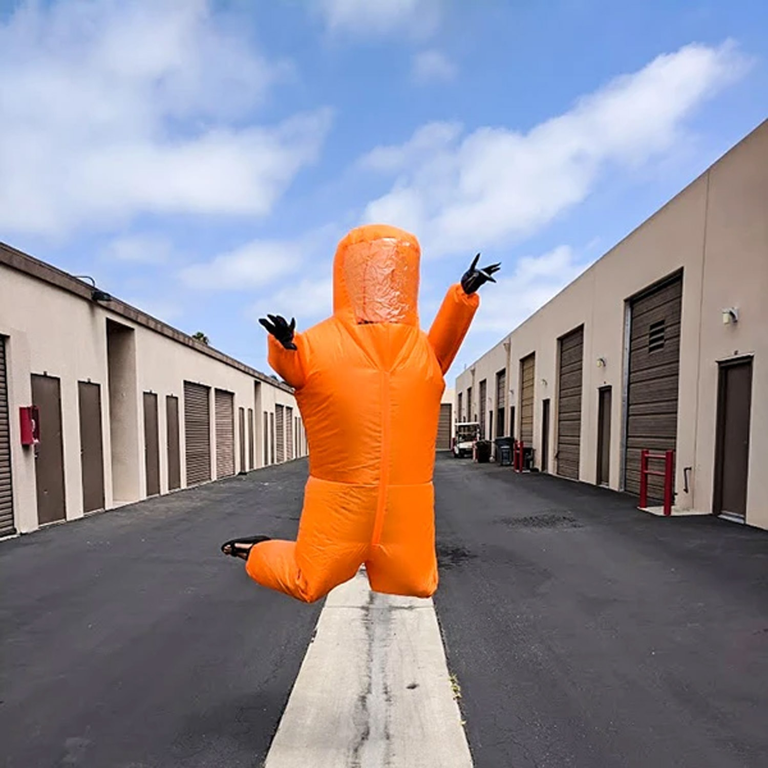 This Inflatable Hazmat Suit Will Definitely Turn Heads At A