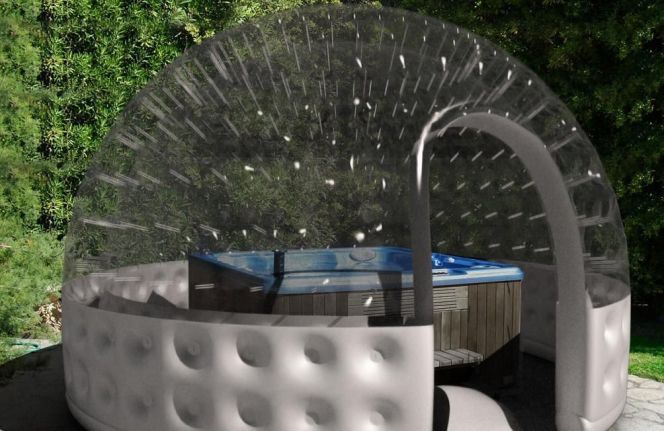 Inflatable Hot Tub Solar Dome
