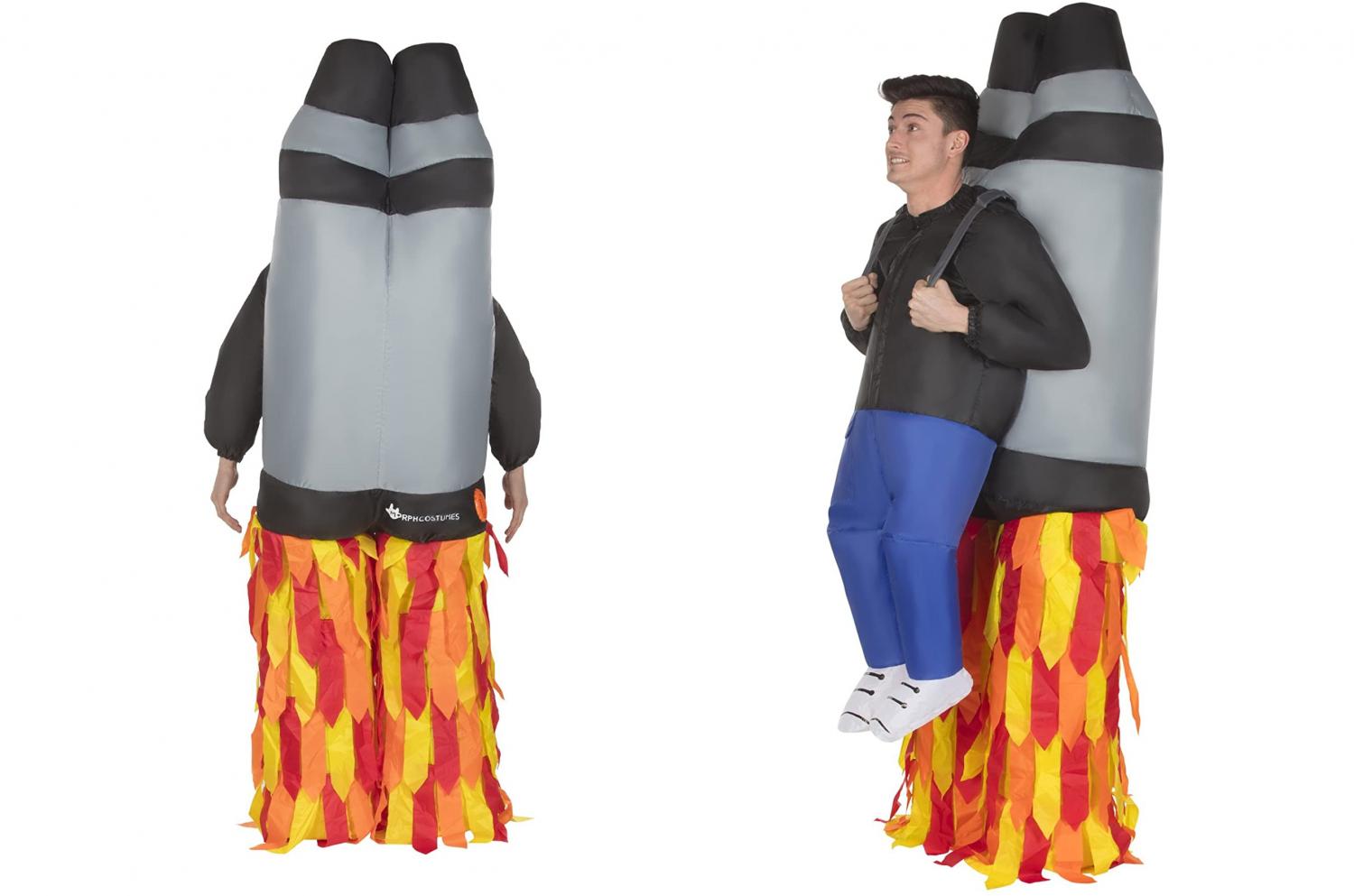 Inflatable Jetpack Costume With Fake Legs