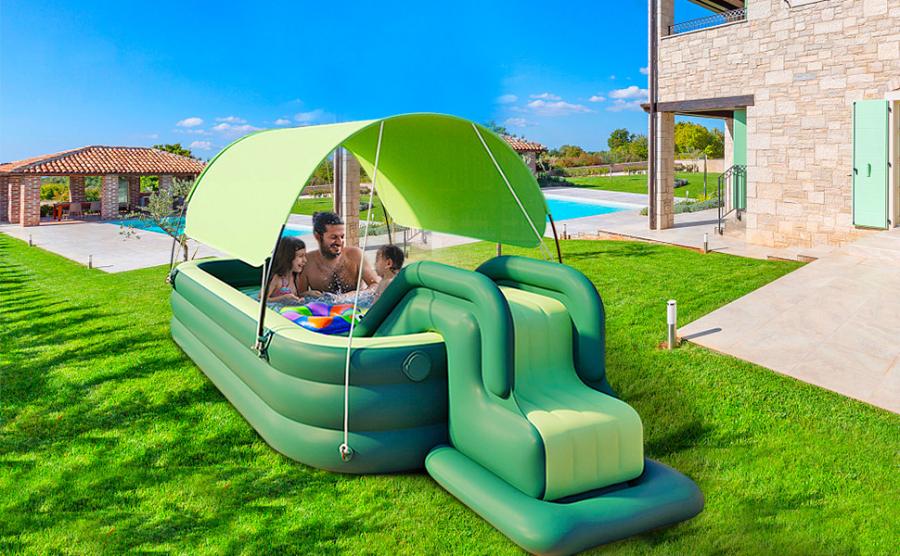 inflatable pools for kids with slides