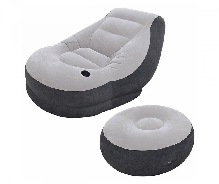 Inflatable Chair with Foot Rest Set