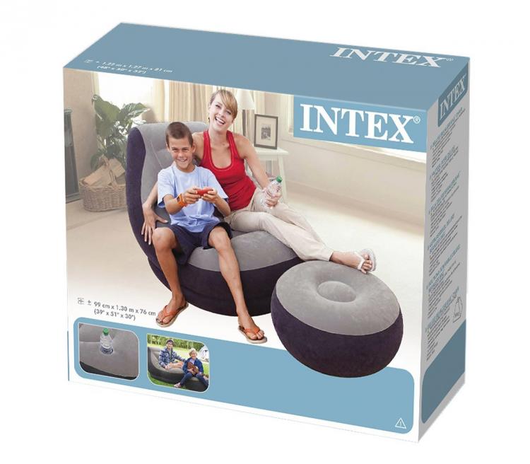 Inflatable Lounge Chair With Ottoman