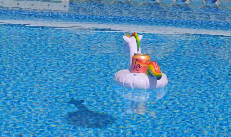 Inflatable Unicorn Pool Cup Holder - Inflatable animals floating pool koozies