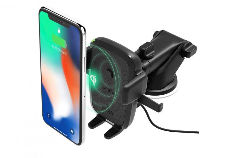 iottie smartphone car mount wireless charging