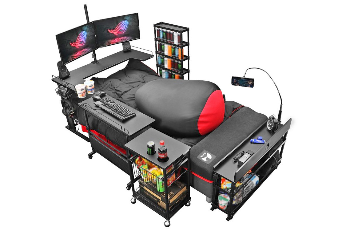 Ultimate Gaming Bed - Cama japonesa Bauhutte para jugadores