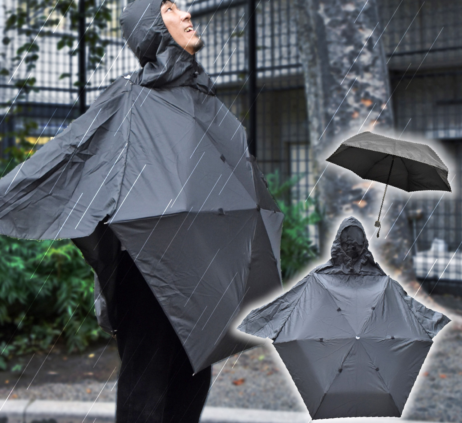 Umbrella raincoat store