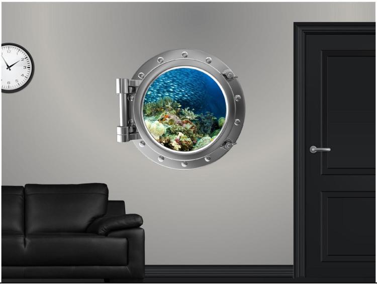 Jellyfish Ship Window Decal Makes It Look Like You're Living Underwater