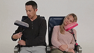 JetComfy - Multi-function travel pillow - Charges Your Phone - GIF