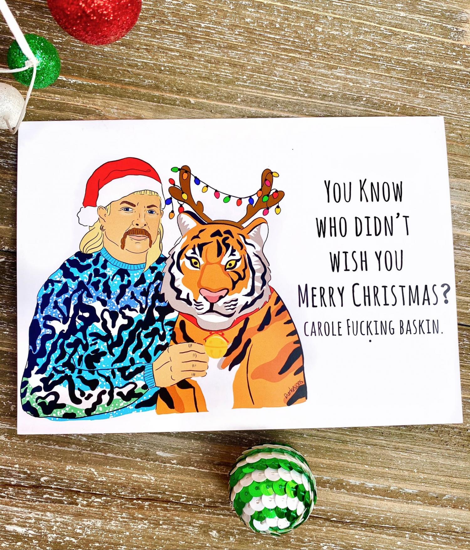 You Know Who Didn't Wish You Merry Christmas? Carole Baskin Christmas Card