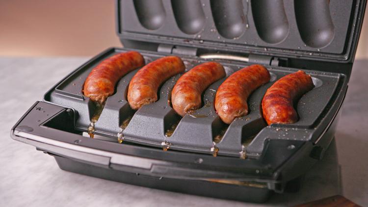 Johnsonville Sizzling Sausage Grill -PLUS- 3 in 1 Indoor/Outdoor