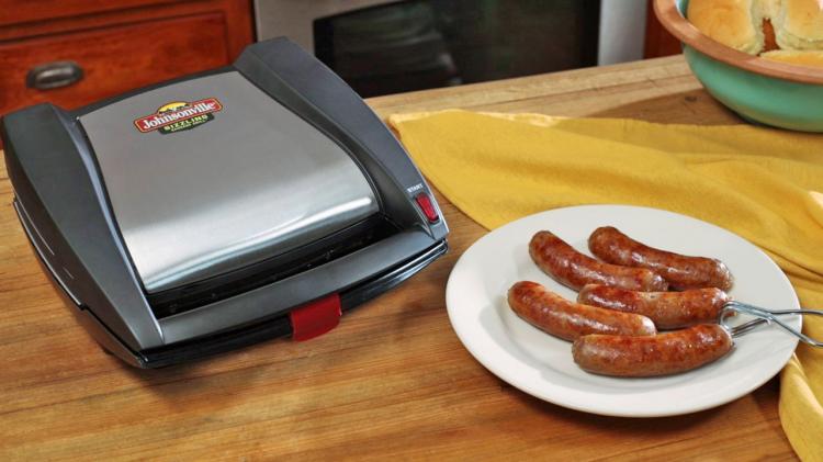 Johnsonville - Give the gift that keeps on grilling! Rain or shine, the  Sizzling Sausage Grill is guess-less grilling in any space, serving up  perfectly cooked sausage in 15 minutes or less