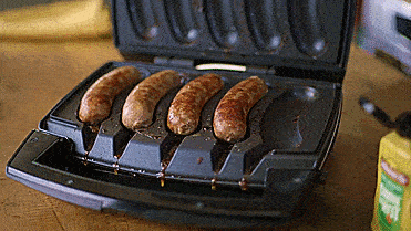 Johnsonville Mini Indoor Sausage Grill - Sizzling Sausage Grill Panini press sausage griller