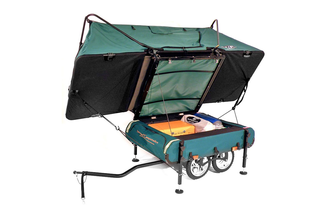 Kamp-Rite Midget Bushtrekka - Bicycle camping trailer pop-up tent - Bicycle cot tent