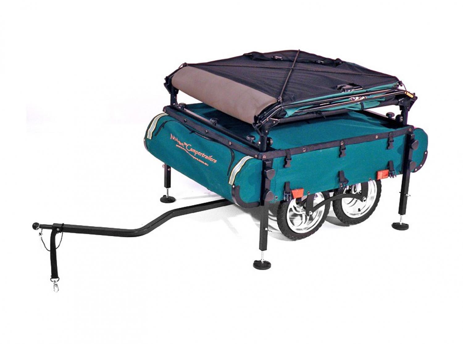 Kamp-Rite Midget Bushtrekka - Bicycle camping trailer pop-up tent - Bicycle cot tent