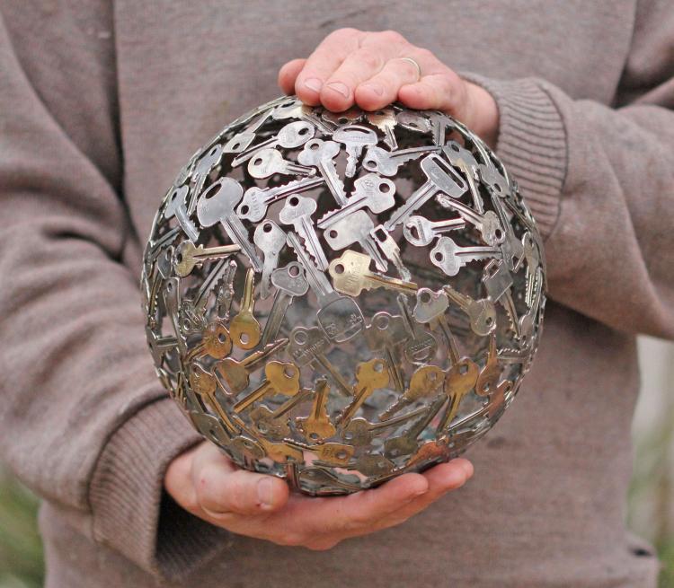 Key Art - Giant Ball Made From Recycled Keys