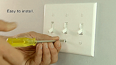 KeyCatch - Magnetic Light Switch Key Holder Screw - GIF