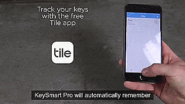 KeySmart Tile Tracks Your Keys On Your Phone Via GPS - KeySmart Pro key organizer and key tracker