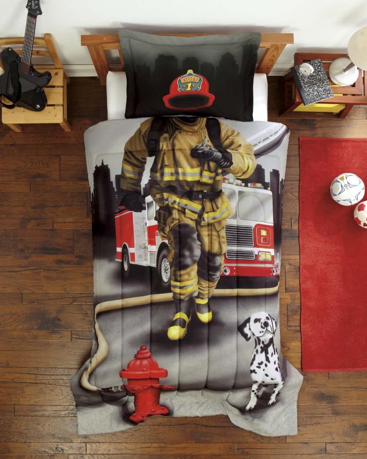 Firefighter bed clearance sheets