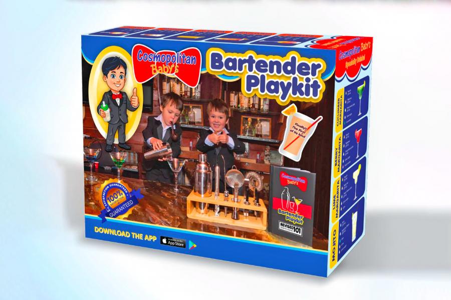 This Kid's Bartender Playkit Lets Your Kids Pretend To Make You Cocktails