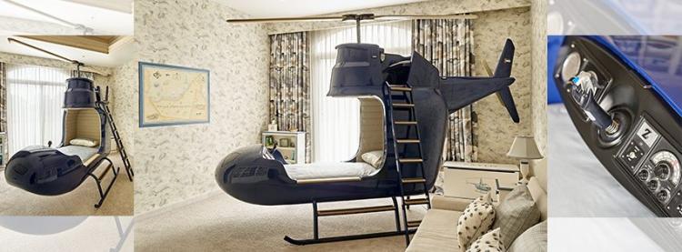 Custom Kids Helicopter Bed