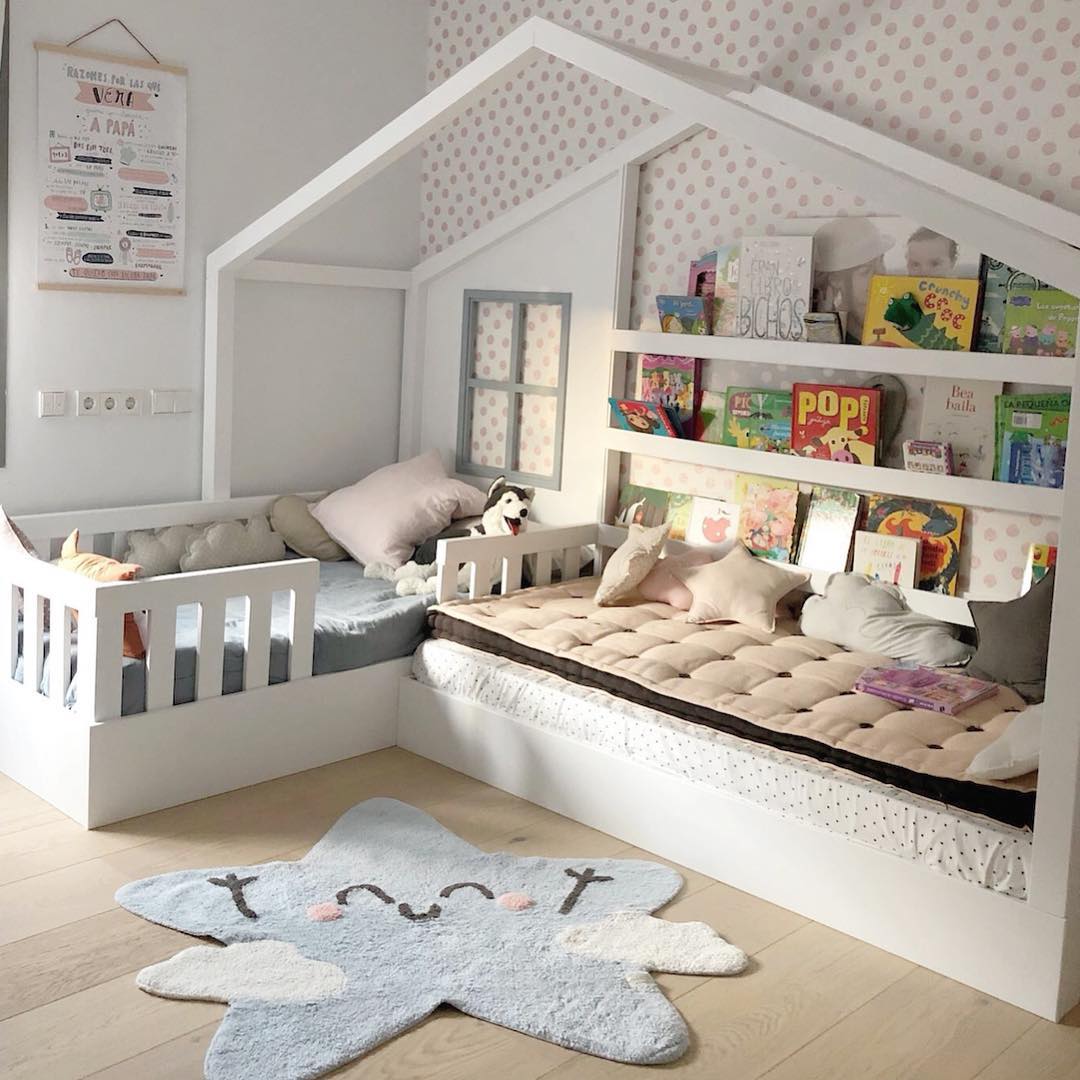  Kids Montessori Bed Has a Bed and Reading Nook In One - Kids reading nook bed frame