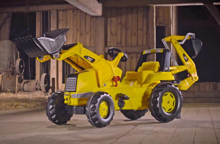 battery powered ride on backhoe