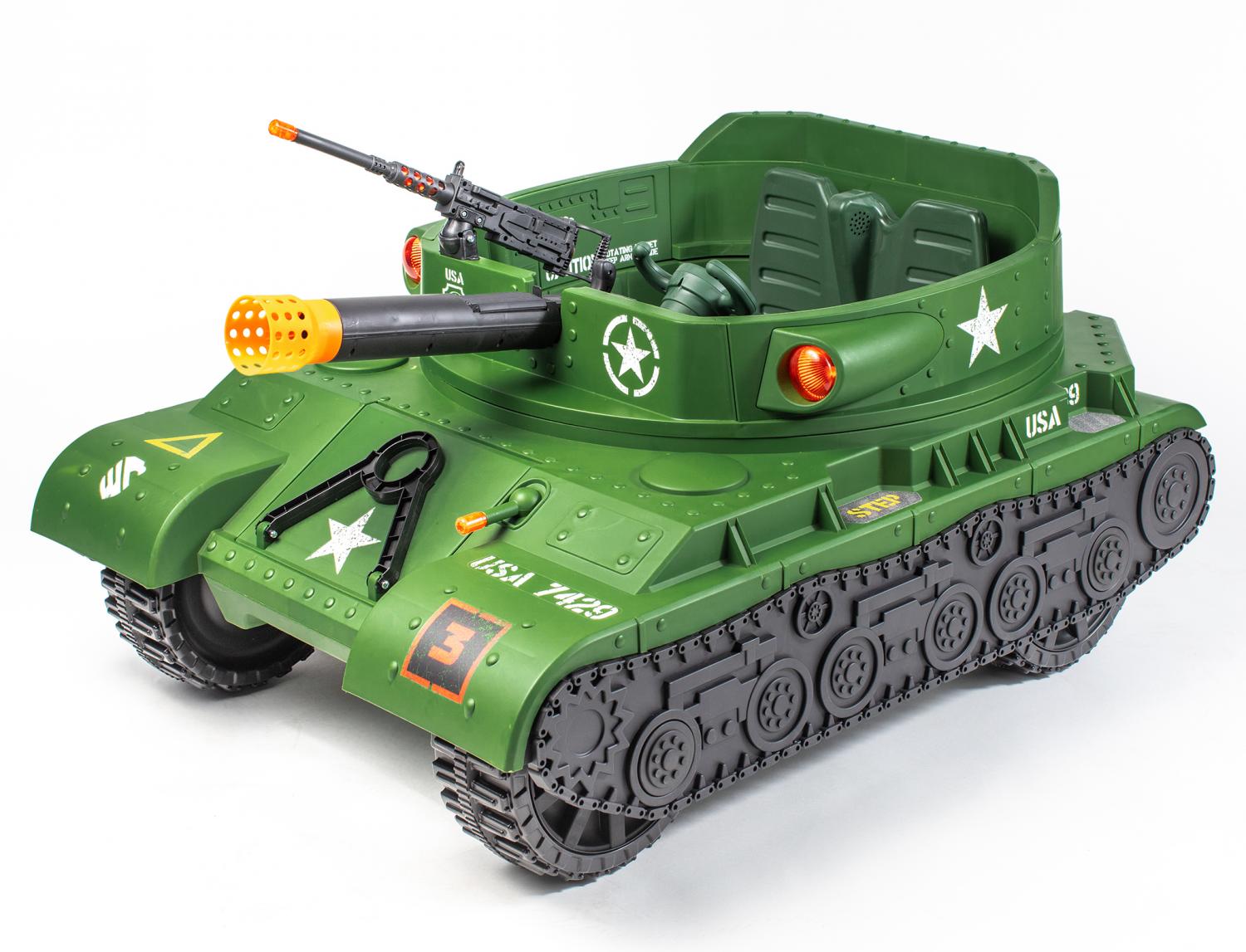 military toy tank battlefield prop
