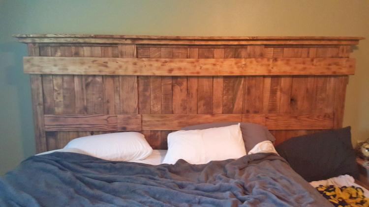 This Wooden King Bed Frame Leaves Extra Space For Your Dogs