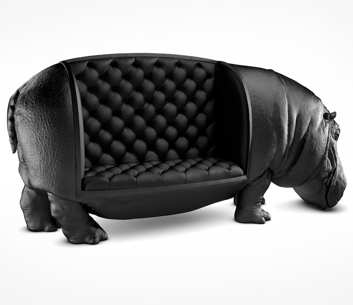 Giant hippo couch sofa