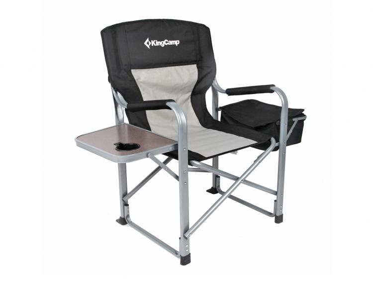 folding chair with table attached