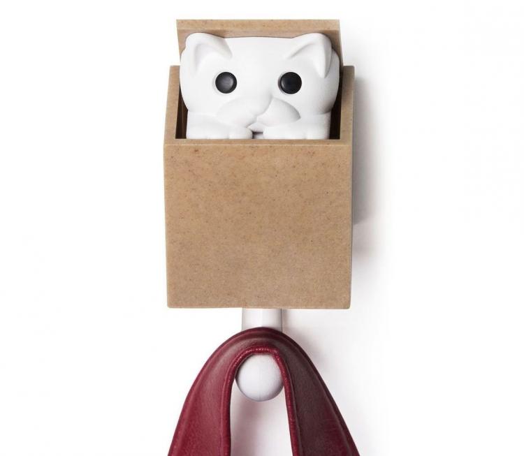 Kitt-a-Boo Surpise Cat Wall Hook - Wall Hook With Cat That Pops Out Of Top