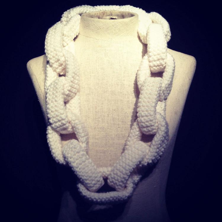 Knitted Chain Link Scarf