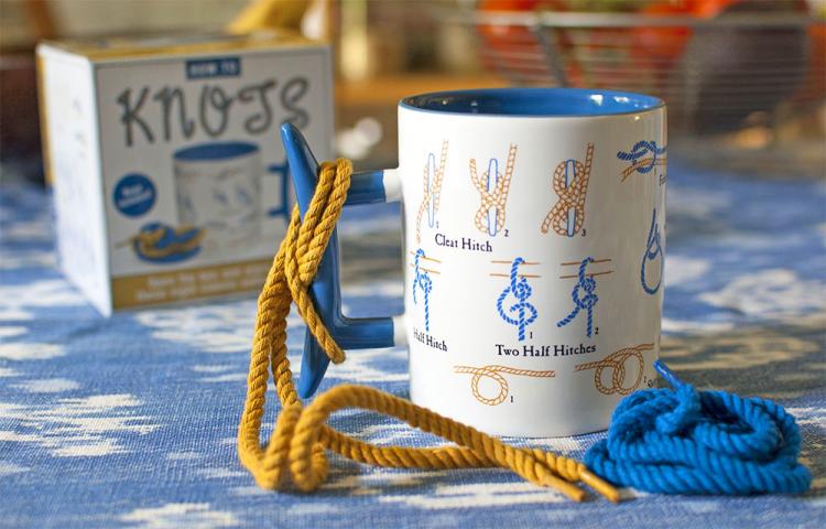 Knot Tie Coffee Mug Teaches You How To Tie Knots - Knot mug