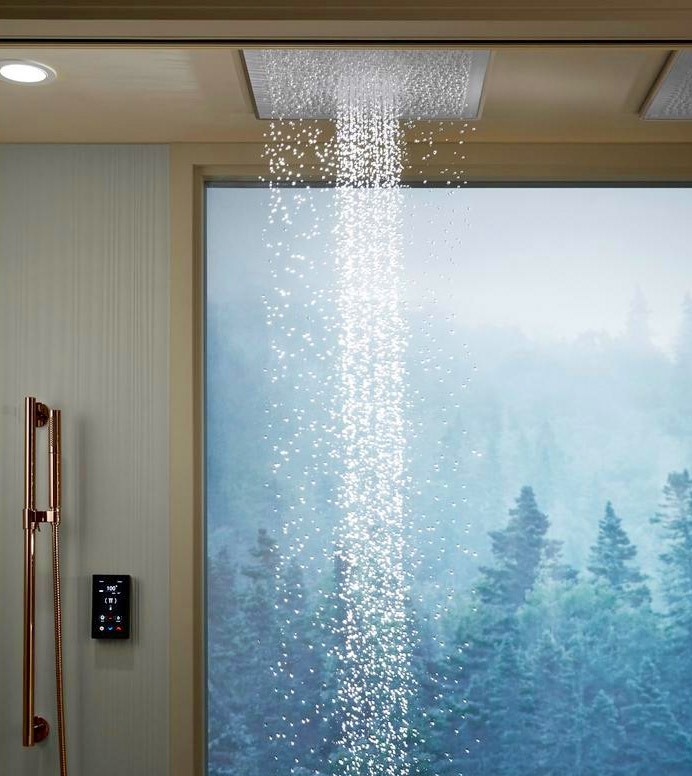 Kohler Real Rain Shower Head Simulates Real Rain Drops