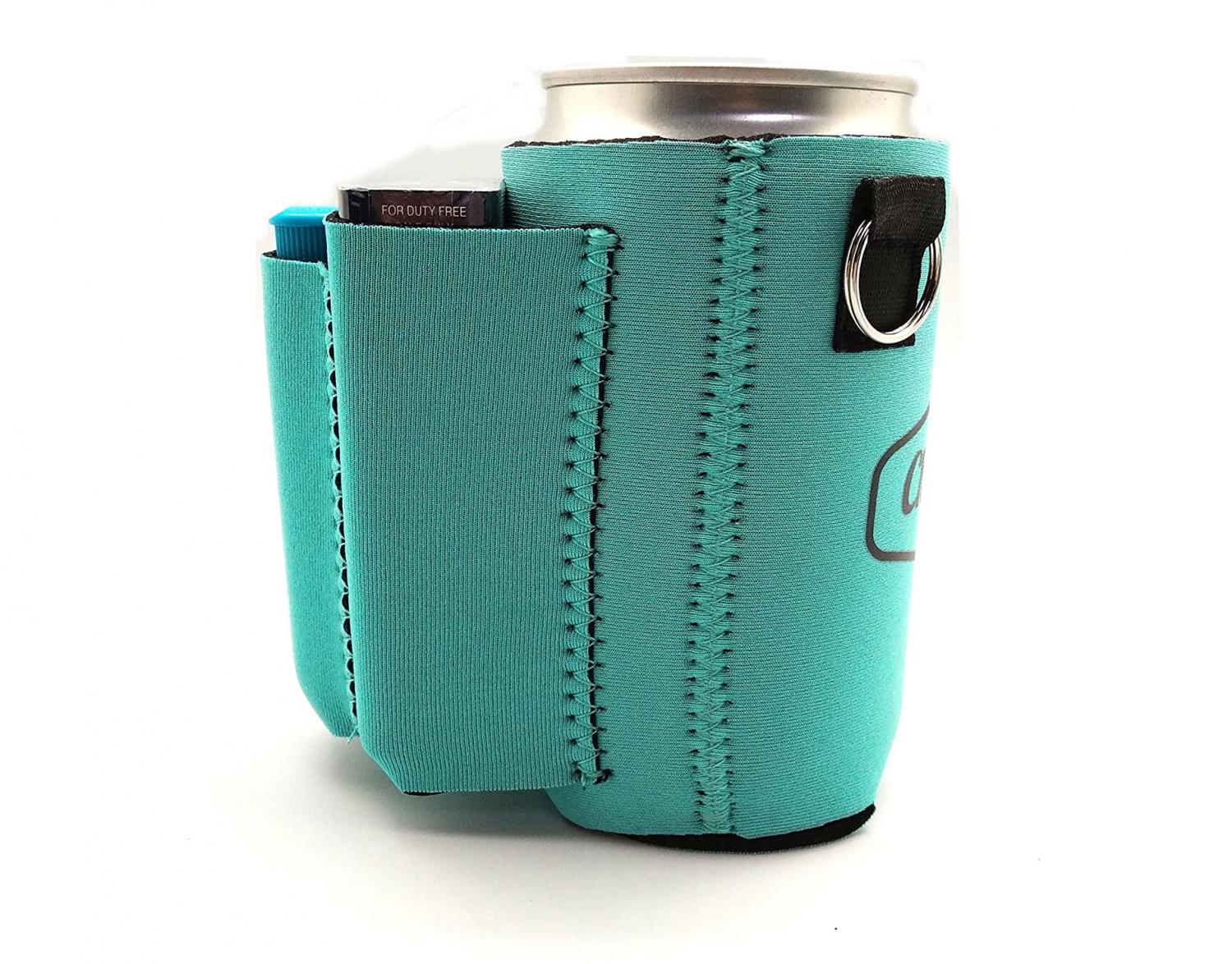 This Beer Koozie Holds a Pack of Cigs and Lighter (Or Snacks, Phone,  Lipstick)