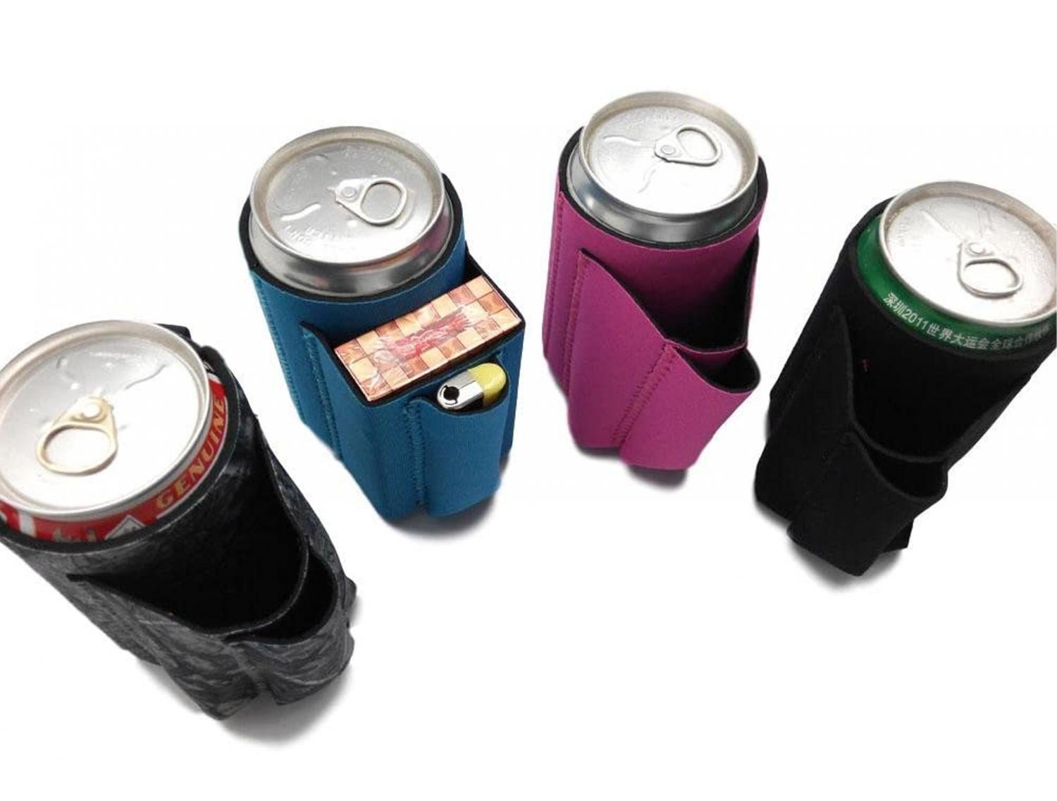 This Beer Koozie Holds a Pack of Cigs and Lighter (Or Snacks, Phone,  Lipstick)