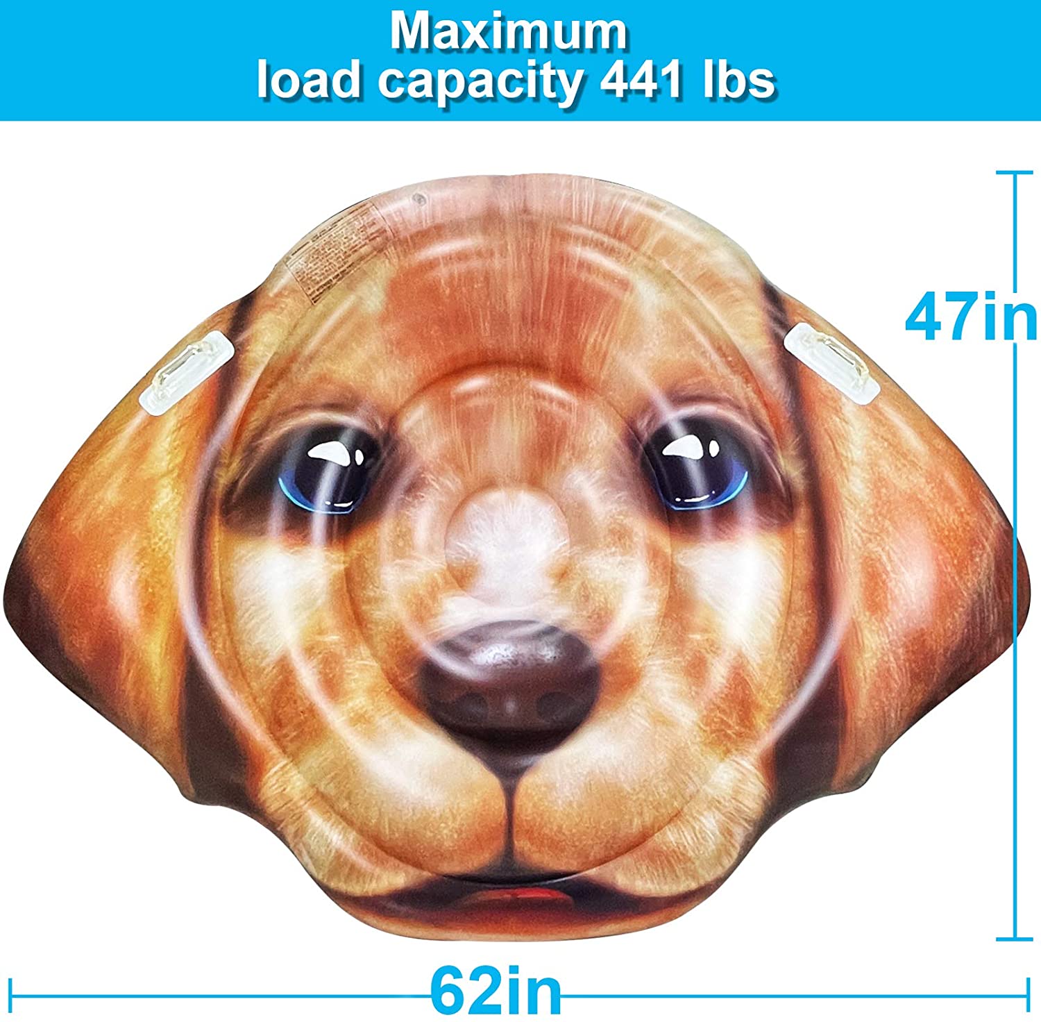 Labrador Face Dog Shaped Pool Float