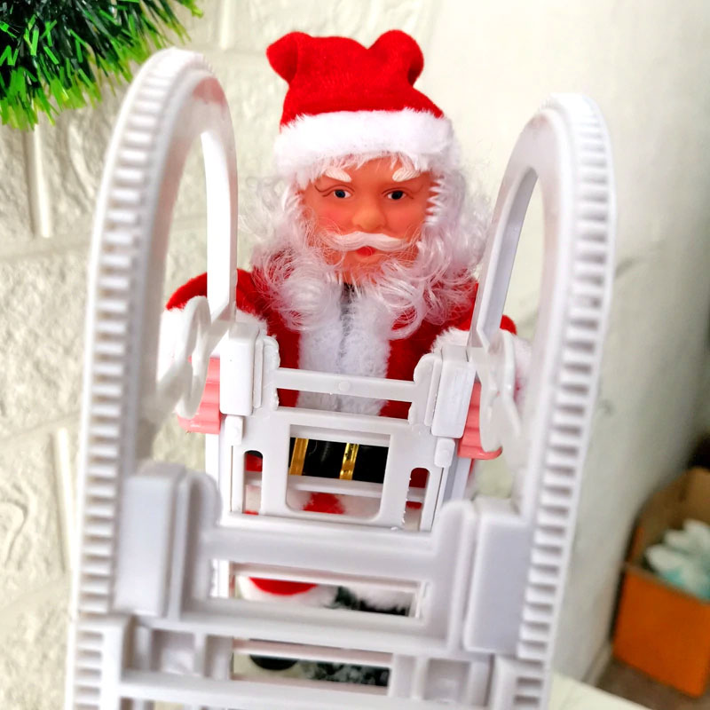 Ladder Climbing Santa Claus Funny Christmas Gadget Decorations