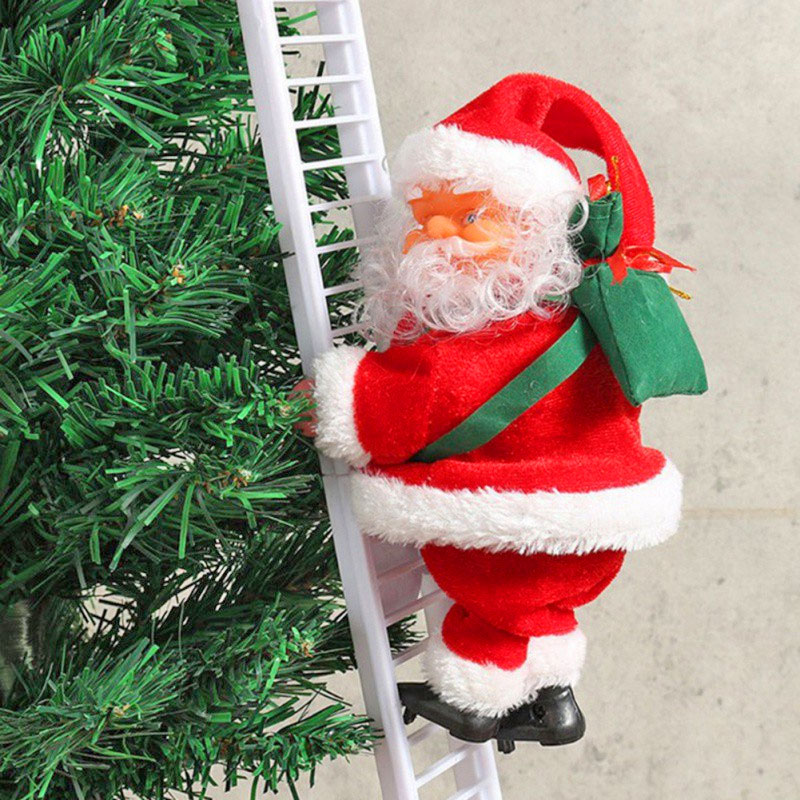 Ladder Climbing Santa Claus Funny Christmas Gadget Decorations