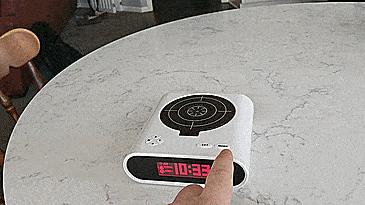 Gun Target Alarm Clock - Target Practice Laser Gun Alarm Clock