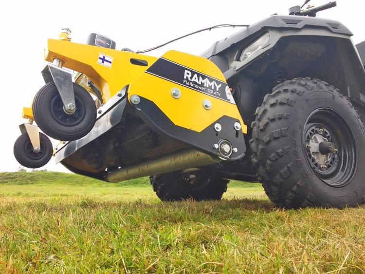 Lawn Mower ATV Attachment - Rammy 4x4 grass mower front mount