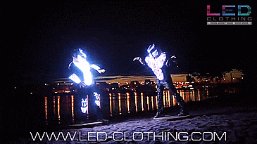 Predator LED Costume - Light-up predator costume - Programmable LED predator costume