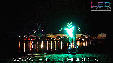 Predator LED Costume - Light-up predator costume - Programmable LED predator costume