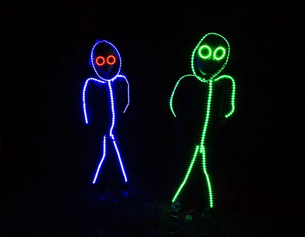 Led Stick Figure Halloween Costume