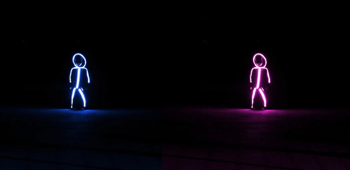 LED Stick Figure Halloween Costumes - Light-up stickman costume