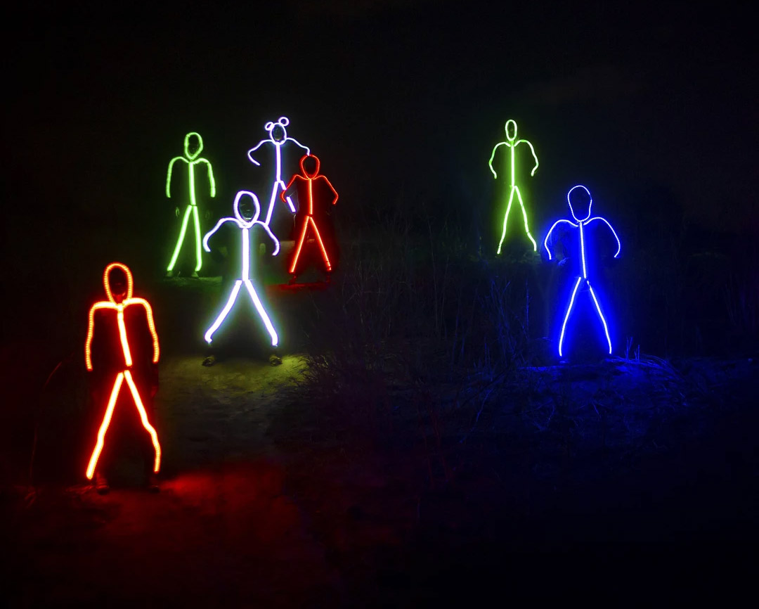 Luminoid Digital Smart light up LED Stick Figure Kit by Glowy Zoey