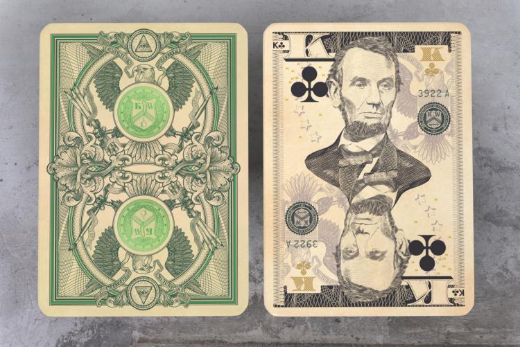 Legal Tender Playing Cards - Currency Inspired Playing Cards - Money Playing Cards