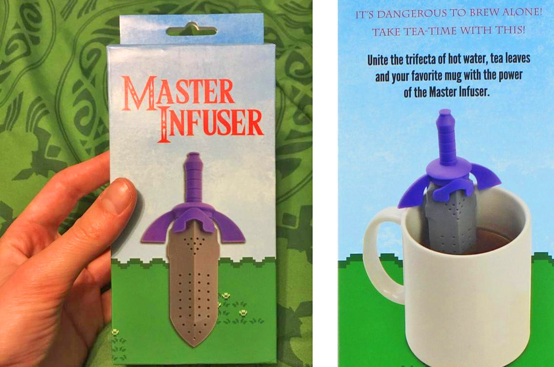 Legend of Zelda Master Sword Silicone Tea Infuser - Link's sword geeky tea infuser